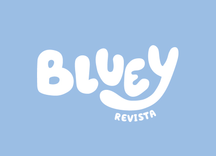 BLUEY Logo con fondo